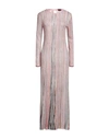 Missoni Woman Maxi Dress Pink Size 10 Silk, Elastane