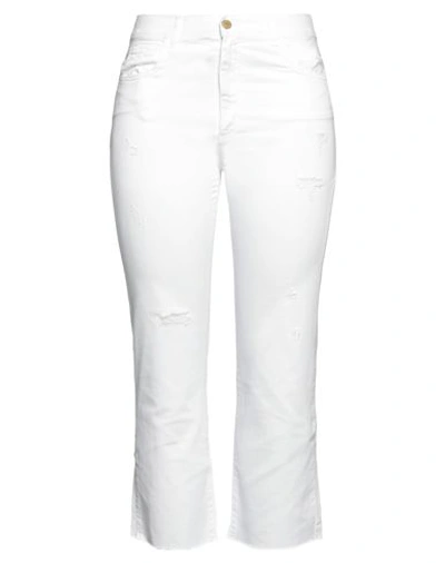 Merci .., Woman Jeans White Size 28 Cotton