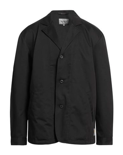 Carhartt Man Blazer Black Size L Polyester, Cotton