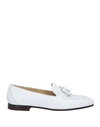 Doucal's Woman Loafers White Size 7.5 Leather