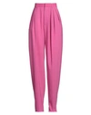 DSQUARED2 DSQUARED2 WOMAN PANTS MAGENTA SIZE 6 POLYESTER, VIRGIN WOOL, ELASTANE