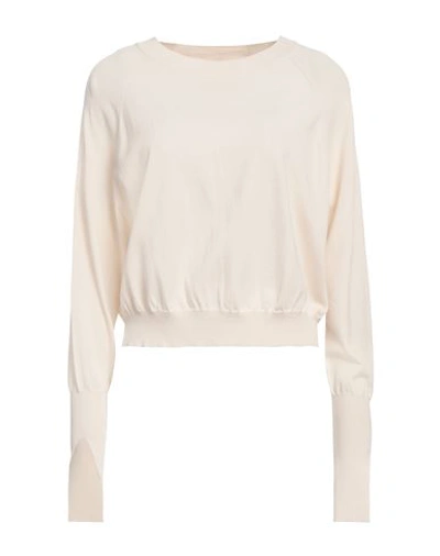 Erika Cavallini Woman Sweater Beige Size S Viscose, Polyamide