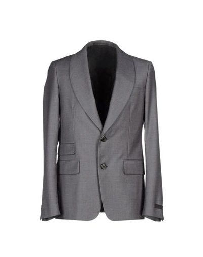 Prada Man Blazer Grey Size 42 Virgin Wool