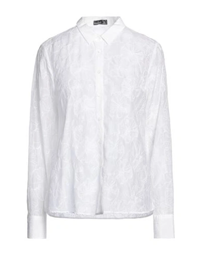 Van Laack Woman Shirt White Size 16 Cotton, Silk
