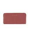 Michael Michael Kors Woman Wallet Burgundy Size - Soft Leather In Red