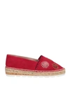 Pablo Gilabert Woman Espadrilles Brick Red Size 6 Soft Leather