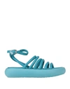 Vic Matie Vic Matiē Woman Sandals Blue Size 8 Soft Leather