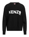 KENZO KENZO MAN SWEATSHIRT BLACK SIZE XL COTTON, ELASTANE