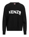 KENZO KENZO MAN SWEATSHIRT BLACK SIZE XXL COTTON, ELASTANE