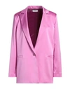 Hopper Woman Blazer Pink Size 8 Polyester, Elastane