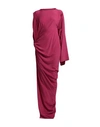 RICK OWENS RICK OWENS WOMAN MAXI DRESS GARNET SIZE 6 ACETATE, SILK