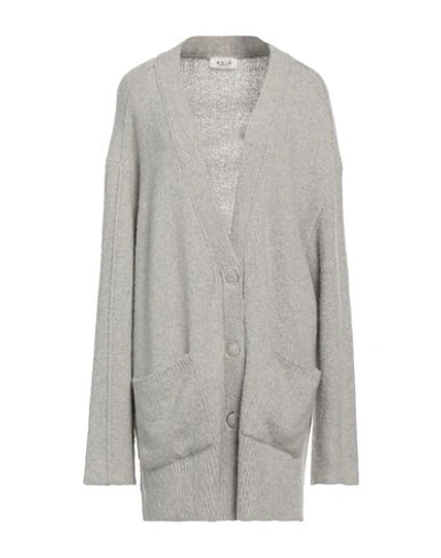 Aviu Aviù Woman Cardigan Light Grey Size 6 Cashmere, Polyamide, Wool, Elastane