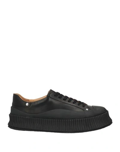 Jil Sander Man Sneakers Black Size 9 Calfskin