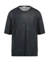 Ballantyne Man T-shirt Dark Green Size 46 Linen
