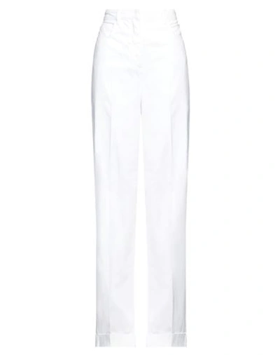 Philosophy Di Lorenzo Serafini Woman Pants White Size 8 Cotton