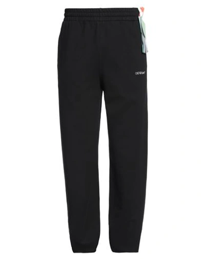 Off-white Man Pants Black Size Xs Cotton