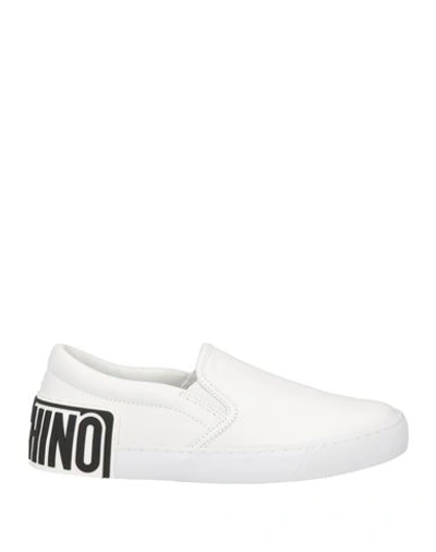 Moschino Woman Sneakers White Size 7 Calfskin