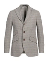 Angelo Nardelli Man Blazer Brown Size 38 Linen, Silk, Virgin Wool, Cotton In Brown