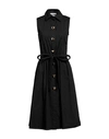 Moschino Woman Midi Dress Black Size 10 Cotton, Elastane