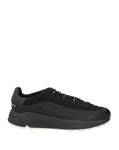 Armani Exchange Man Sneakers Black Size 6 Polyester, Polyurethane Coated