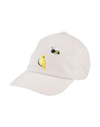 Thom Browne Man Hat Off White Size L Cotton, Polyester