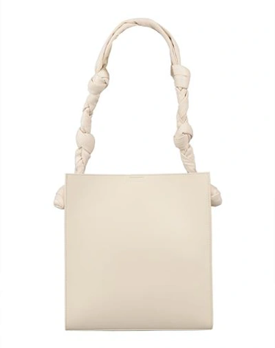 JIL SANDER JIL SANDER WOMAN SHOULDER BAG IVORY SIZE - CALFSKIN