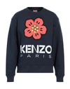 Kenzo Man Sweatshirt Midnight Blue Size S Cotton, Elastane In Navy Blue