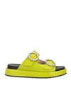 Kallisté Kallistè Woman Sandals Lime Green Size 7 Textile Fibers
