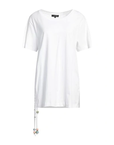 Barbara Bui Woman T-shirt White Size M Cotton
