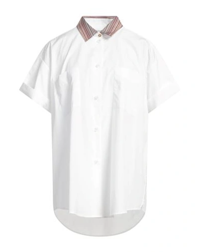 Paul Smith Woman Shirt White Size 12 Cotton