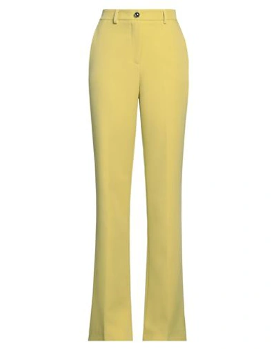 Pinko Woman Pants Acid Green Size 10 Polyester, Elastane