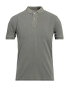 Gran Sasso Man Polo Shirt Military Green Size 36 Cotton