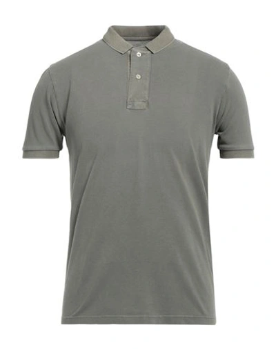 Gran Sasso Man Polo Shirt Military Green Size 36 Cotton