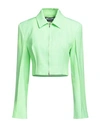 Jacquemus Pointed-collar Cropped Jacket In Green