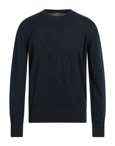 Lardini Man Sweater Black Size L Cotton, Cashmere