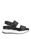 Rucoline Woman Sandals Black Size 10 Soft Leather