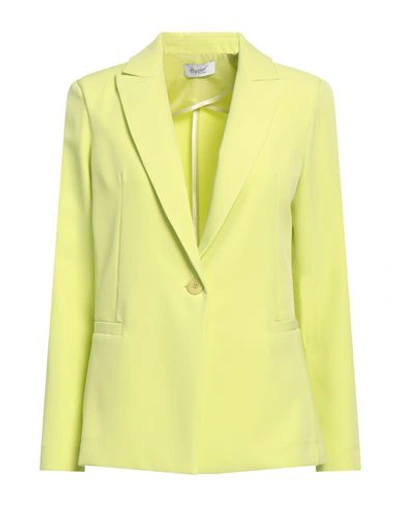 Hopper Woman Blazer Acid Green Size 10 Polyester, Elastane