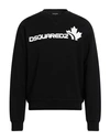 Dsquared2 Man Sweatshirt Black Size Xl Cotton