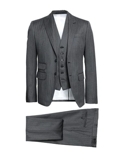 Dsquared2 Man Suit Grey Size 38 Virgin Wool