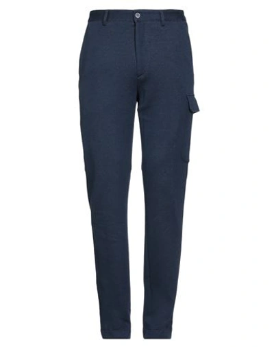 Lardini Man Pants Midnight Blue Size 38 Cotton