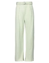 Jil Sander Woman Pants Sage Green Size 4 Viscose, Linen