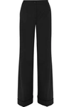 Dolce & Gabbana Stretch Wool-blend Flared Pants In Black