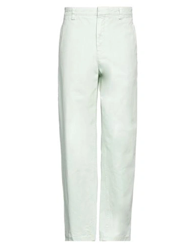 Jil Sander Man Pants Light Green Size 36 Cotton