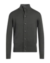 Filippo De Laurentiis Man Cardigan Military Green Size 36 Merino Wool