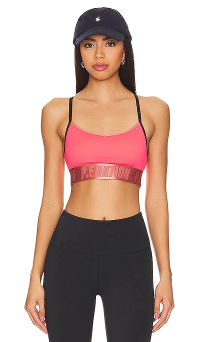 P.e Nation Verbena Sports Bra In Diva Pink