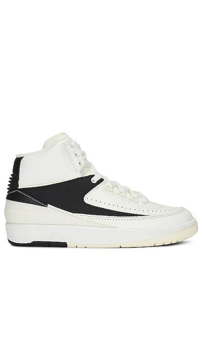 Jordan Air  2 Retro Sneaker In Sail  Coconut Milk  & Black