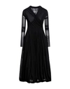Philosophy Di Lorenzo Serafini Woman Midi Dress Black Size 10 Polyamide In Black