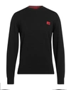 Hugo Man Sweater Black Size Xl Cotton