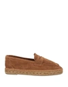 Castaã±er Castañer Man Espadrilles Brown Size 6 Leather