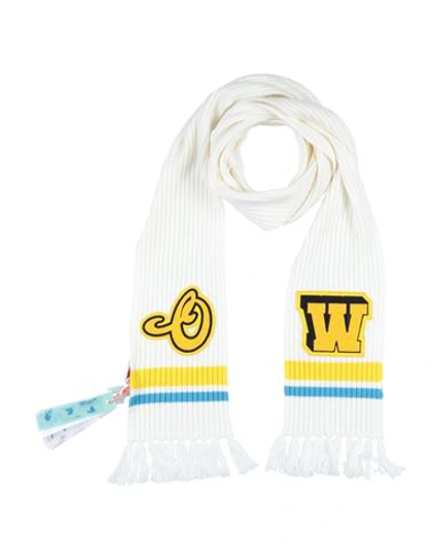 Off-white Man Scarf Ivory Size - Wool